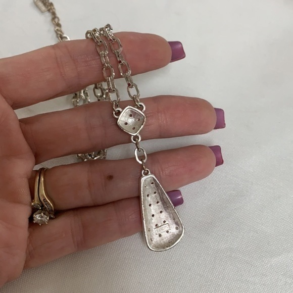 💐5/25 Napier delicate drop silver tone chain link - Picture 6 of 8